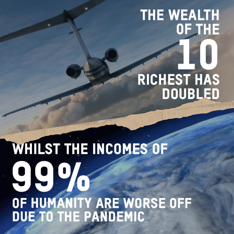 Graphic showinh wealth of 10 richest doubled